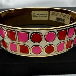 Kate Spade Red and Pink Geometric Bracelet